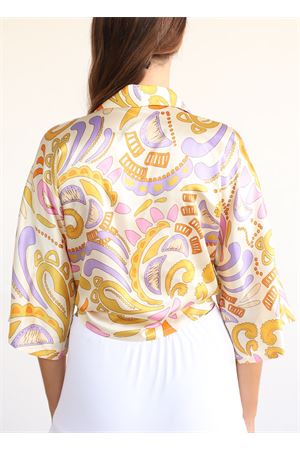 Silk cut out shirt Capri Chic | CAMICIANODOBEIGE